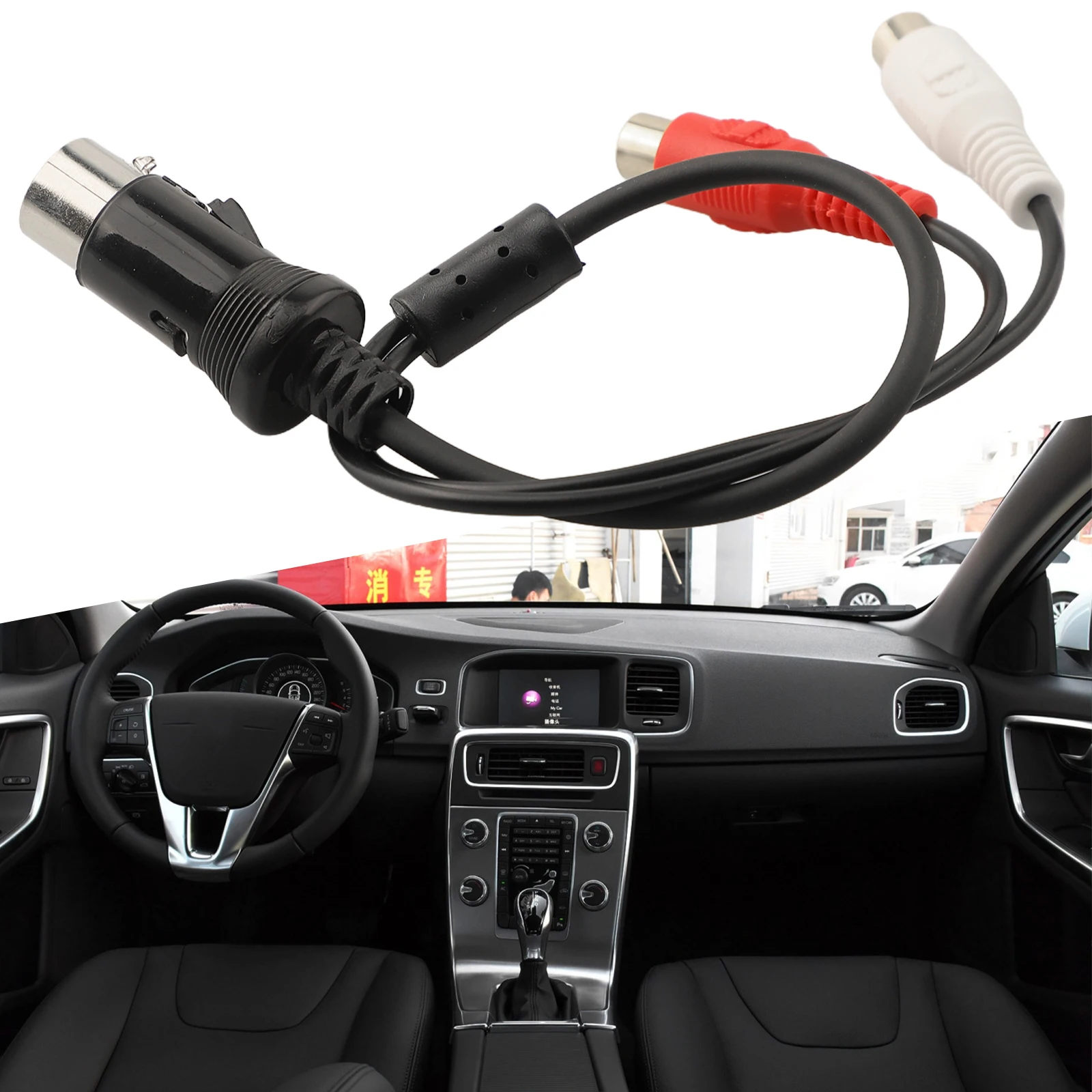 13 Pin AUX Cable AUX Audio Adapter Non-deformed Reliable Material Wear-resistant For Audio Devices High Quality