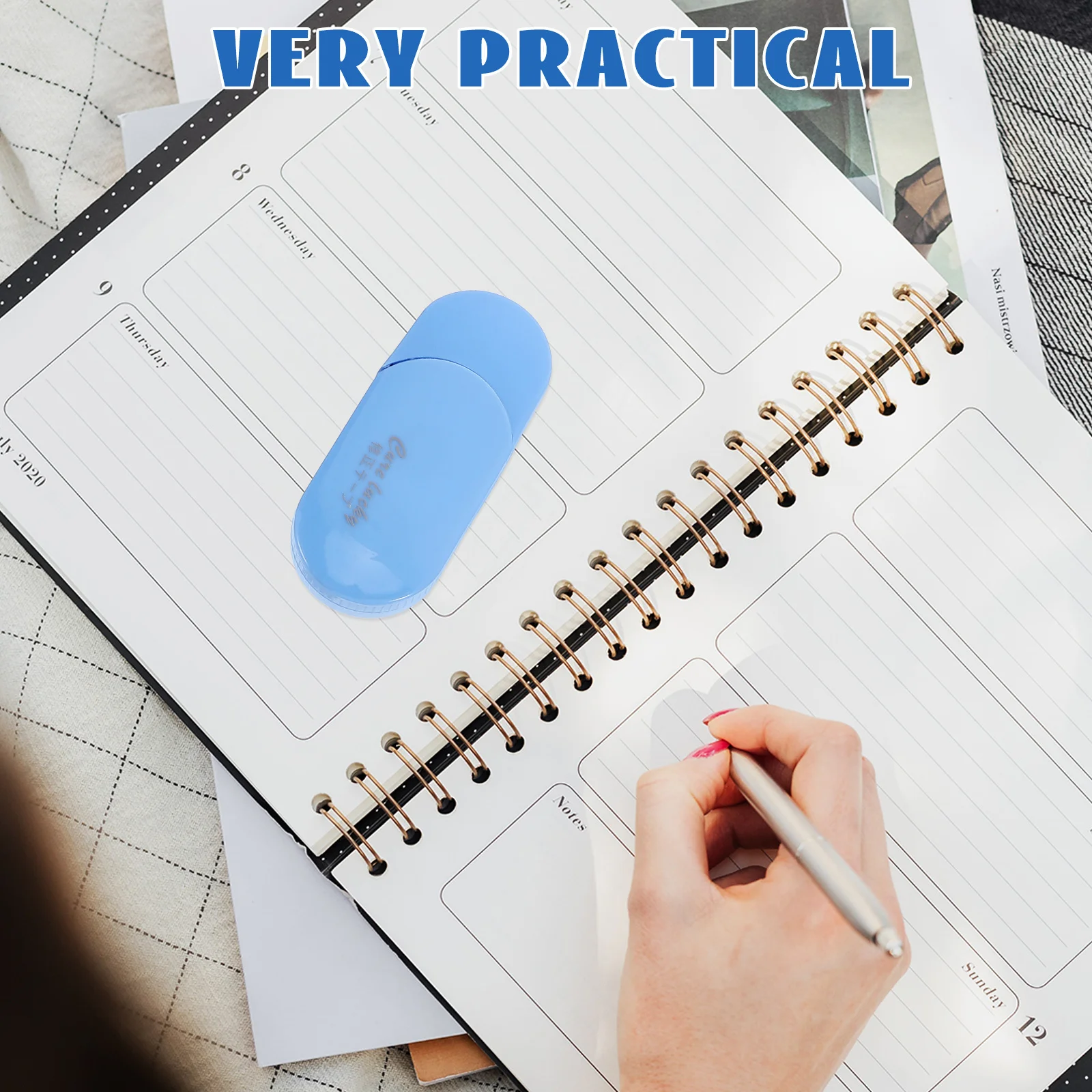 1 ensemble de ruban correcteur blanc propre résistant à la rupture pour les étudiants, maison, bureau, école, Modifications faciles et rapides, bande d'écriture lisse