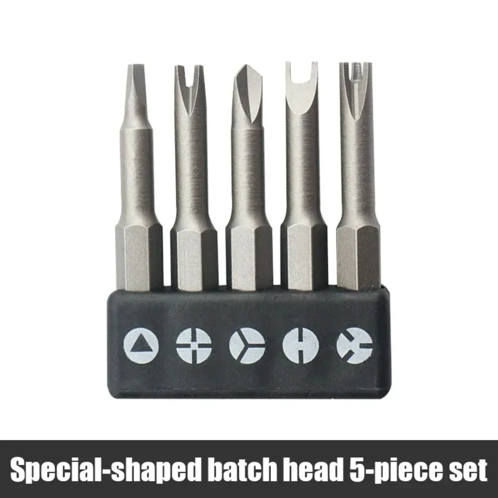 

Precision Y U Shaped Triangle Screwdriver Magnetic Bit 1/4in Inner Cross Three Points Screw Driver Security Tip For Power Drill