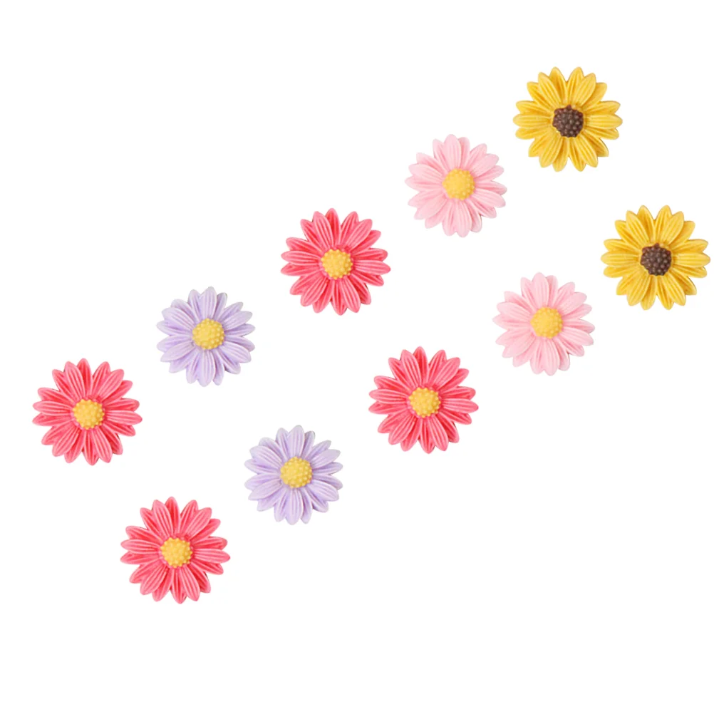 5 Pcs The Flowers Sunflower Shaped Refrigerator Magnets Magnetic Sticker for Washing Machine