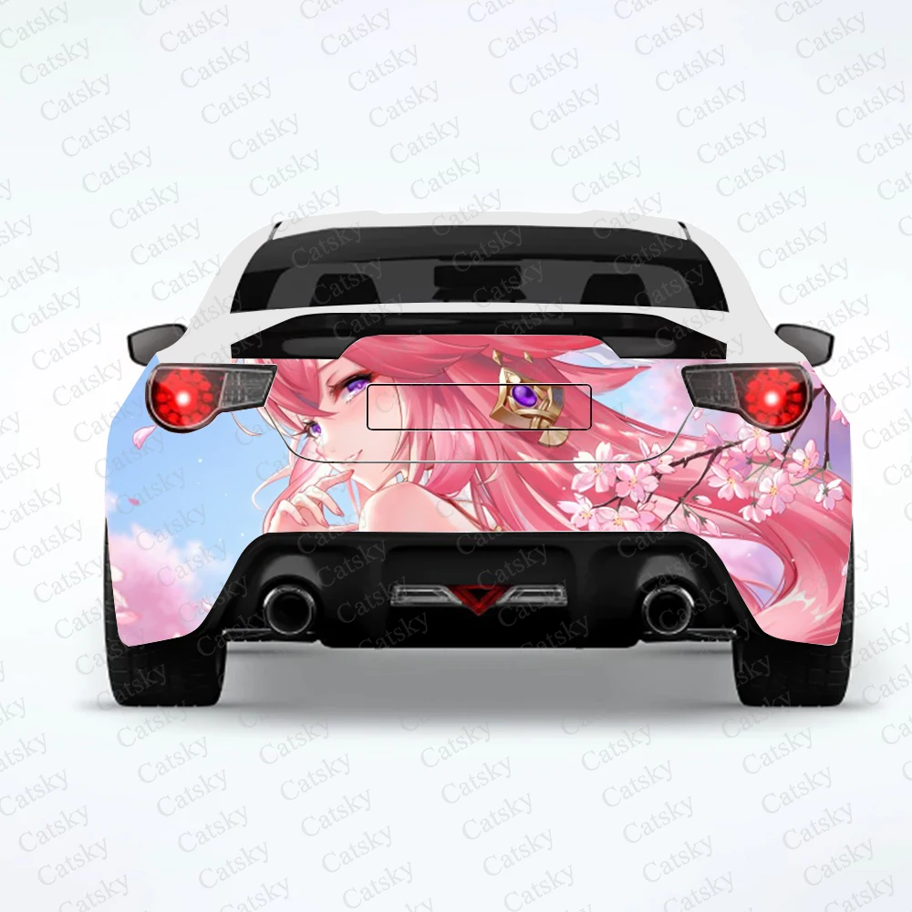 Genshin Auswirkungen anime auto aufkleber hinten auto hinten änderung nach geeignet für SUV auto lkw verpackung aufkleber aufkleber