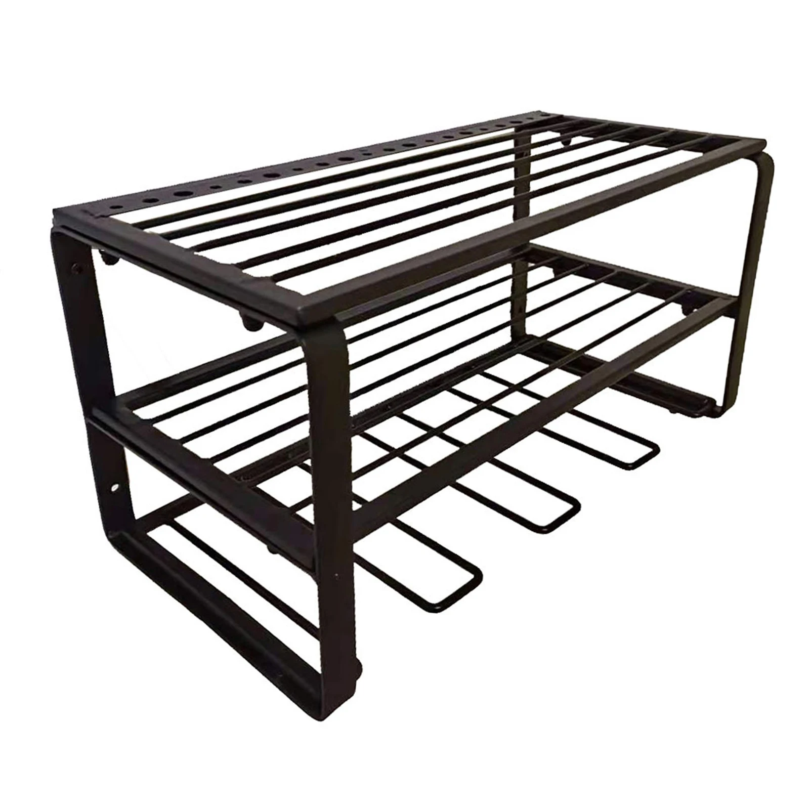 Tool Storage Rack Power Tool Organizer Garage Wall Mount Organizer Electric Drill Storage Rack With Storage Shelf Suitable F