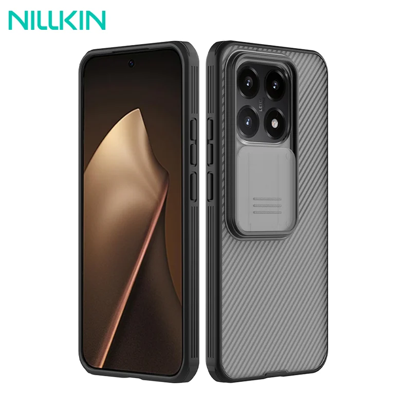 

Чехол NILLKIN для Xiaomi 15T Pro CamShield Pro, раздвижная защита камеры, ТПУ, жесткая задняя крышка для ПК, прозрачный чехол для Xiaomi 15T