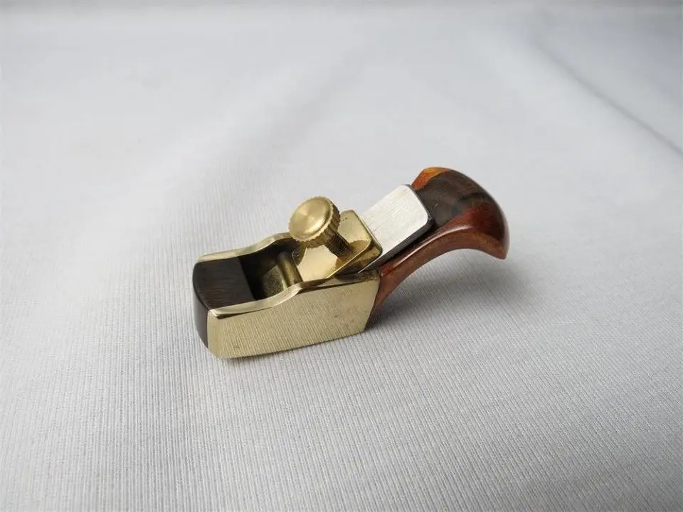 1pcs convex bottom brass wrap blackwood planes 1 5/8