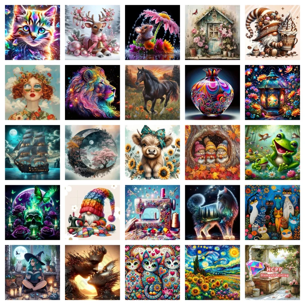 2026 neue 5D Diy Beliebte Tiere Menschen Landschaft Diamant Gemälde Kits Mosaik Wand Diamant Kunst Malerei Kits Stickerei Geschenk