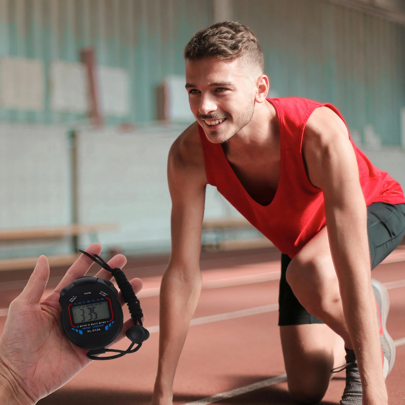 

2Pcs Sports Stopwatch Digital Timer Chronograph Alarm Hourly Chime Compass LCD Display Suitable for Kids Runners Referees