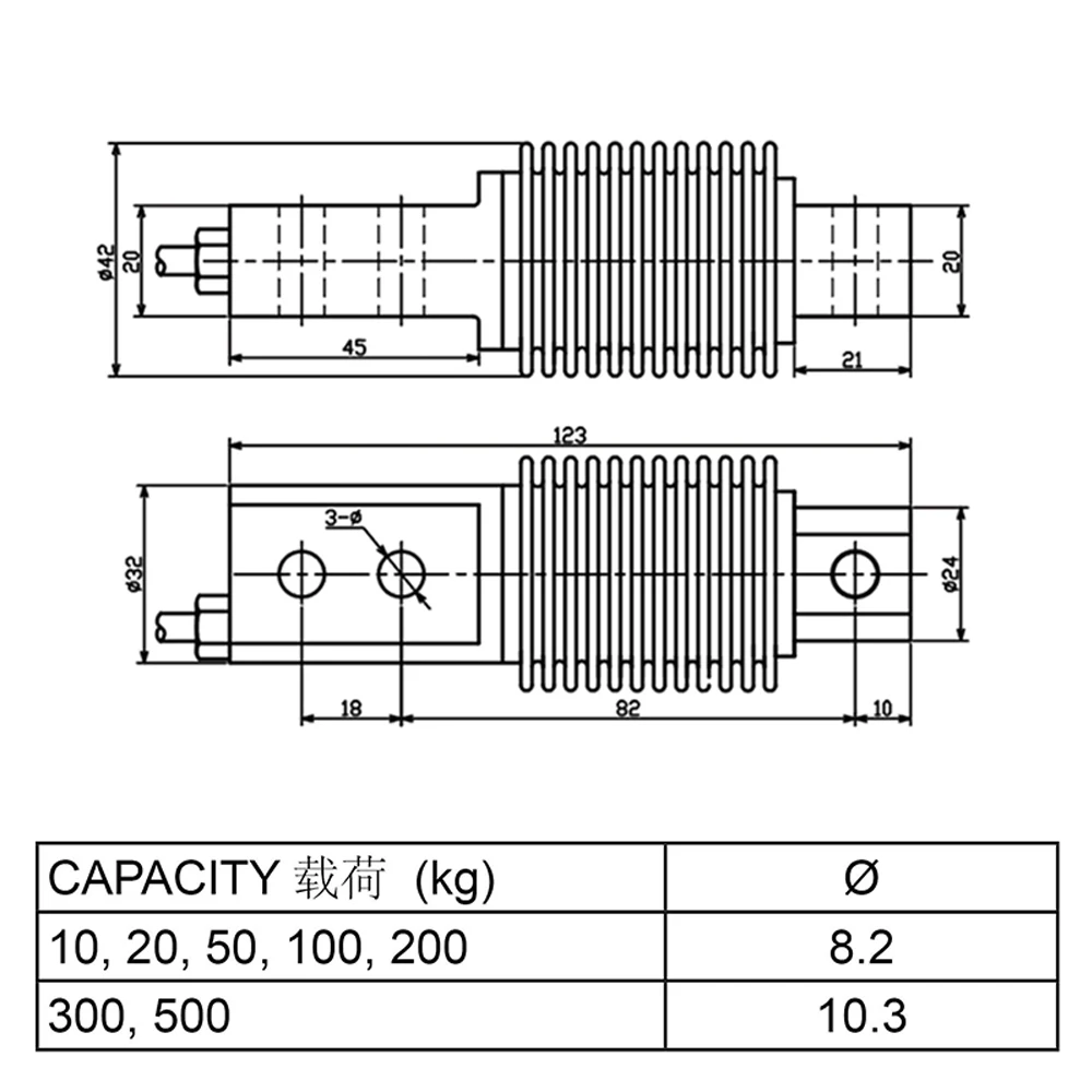 رائجة البيع الفولاذ المقاوم للصدأ IP68 لخزان قادوس يزن 10 كجم خلية تحميل ناتئ شعاع القص