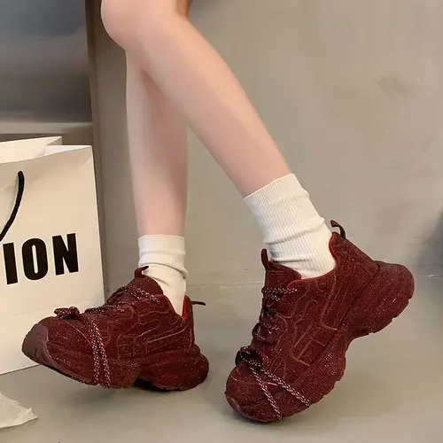 High Quality Luxury Designer Shoes for Women Women Sneakers Rhinestone Women Loafers Fashion Shiny Women's Casual Platform Shoes - Image 5