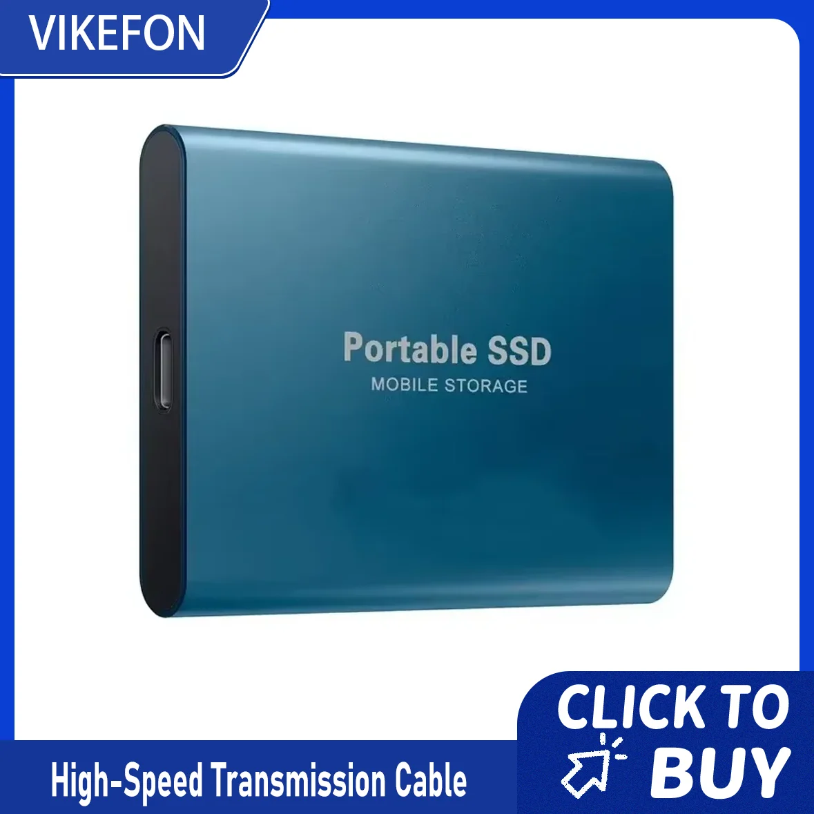 

2025 Портативный внешний жесткий диск SSD Внешний твердотельный накопитель USB 3.0 Тип C Жесткий диск Высокоскоростное хранилище для ПК Телефон 16 15