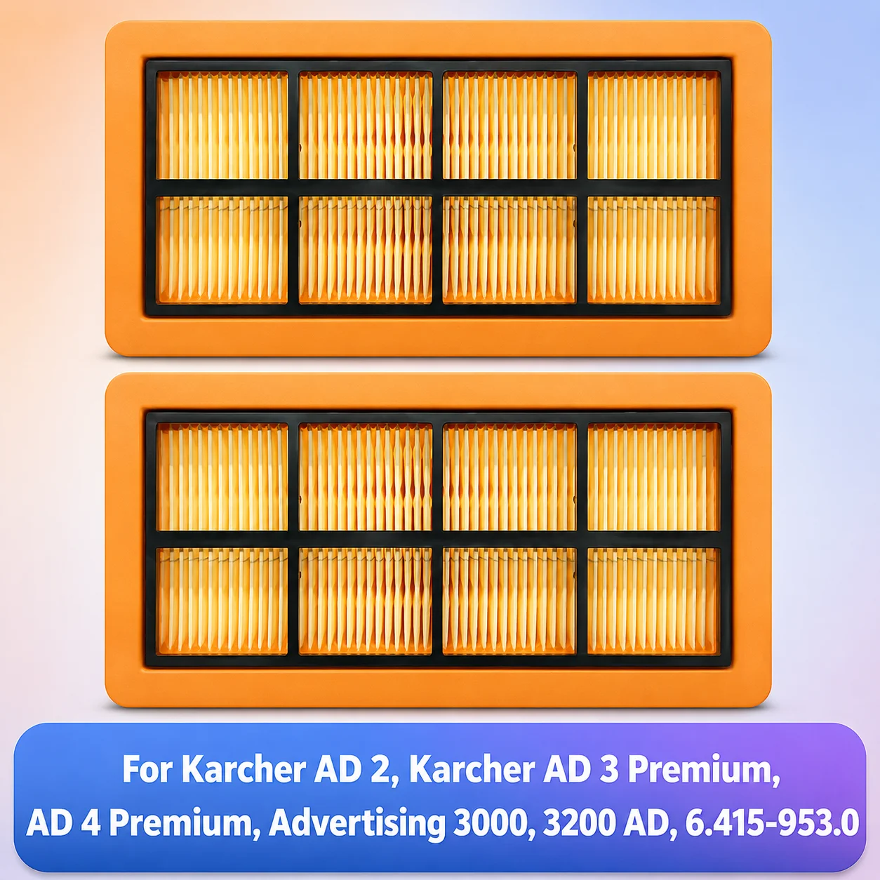 Fit For Karcher AD 2, Karcher AD 3 Premium, AD 4 Premium, Advertising 3000, 3200 AD, 6.415-953.0 Vacuum Parts Filter Accessories
