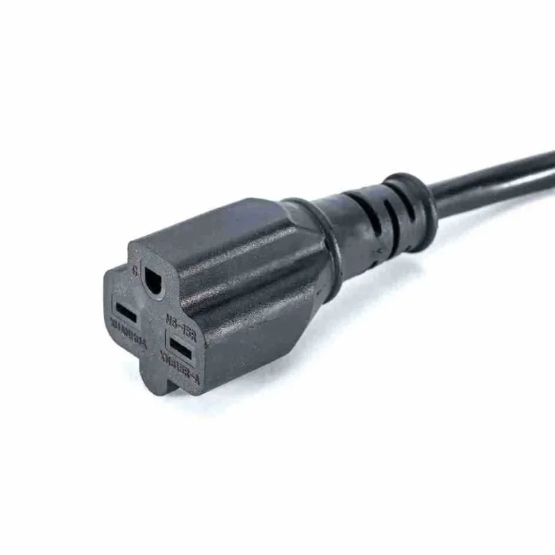 American standard power cord, American standard power cord, American three pin product, suffix plum blossom U-shaped T5（100PCS