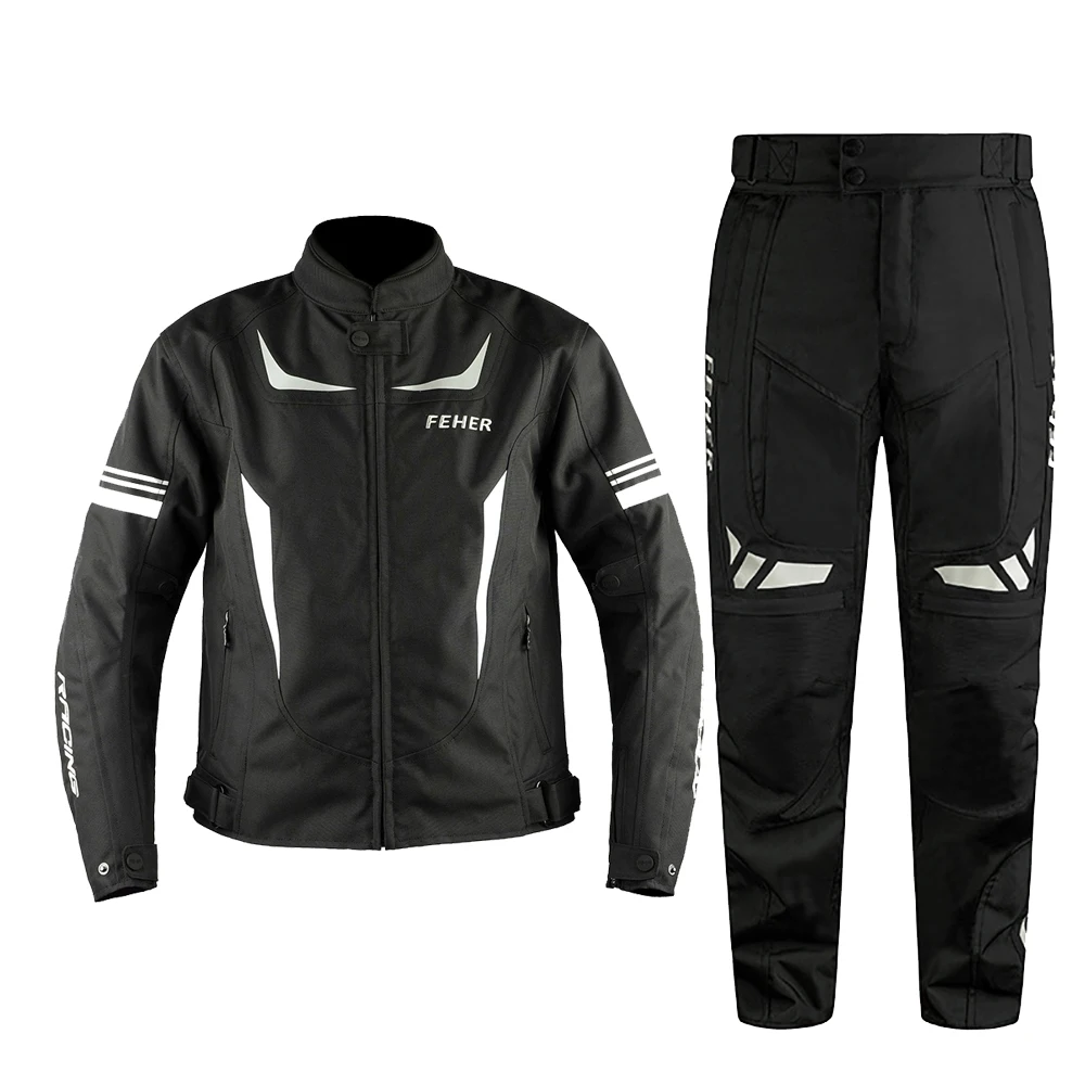 

Men Motorcycle Rally Suit Waterproof Cold-proof Moto Riding Protective Jacket Wear Resistant Anti Drop Motocross Clothing