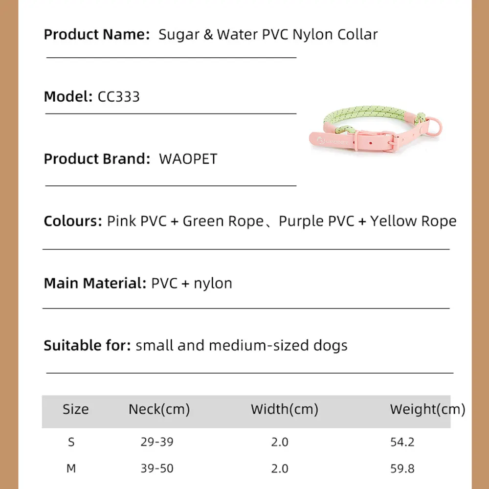 Super Cute Pet dog collar for Small and medium Dogs fashion Nylon Cool Summer Bioxane PVC comfortable Handmade Pet supplies new