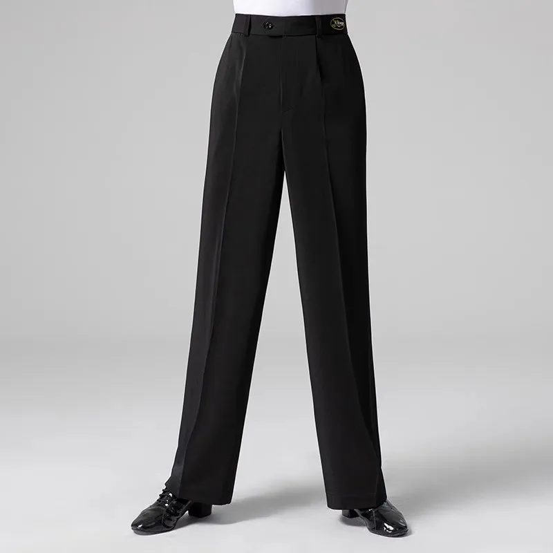 ที่กําหนดเองกางเกงเต้นรําละตินผู้ชายโมเดิร์นเต้นรํามาตรฐานแห่งชาติการแข่งขันสังคมกางเกงขากว้าง