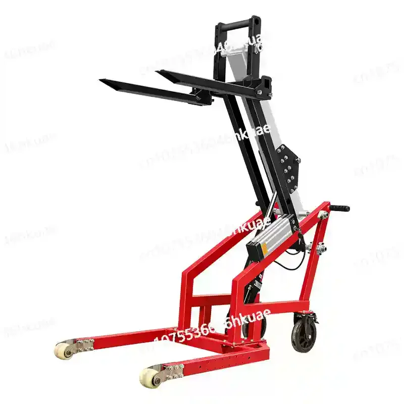 Portable Small Electric Lift Truck Truck Hand Push Logistics Hydraulic Forklift Multifunctional Loading and Unloading Truck