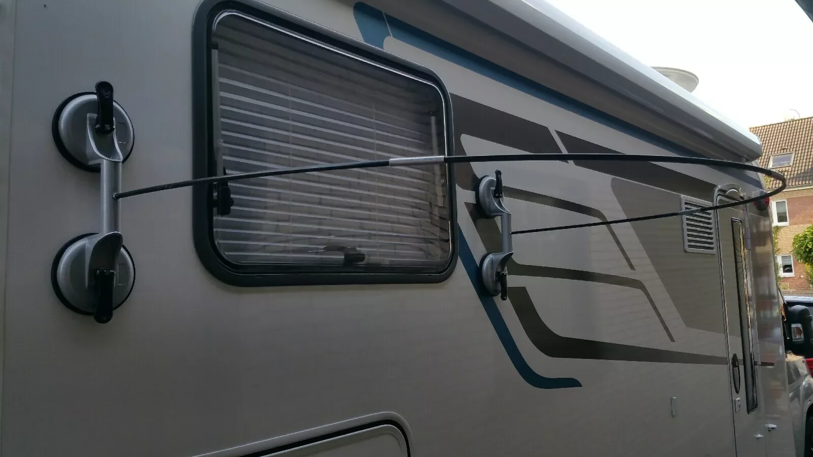 Cabine de chuveiro rv/kits de cubículos com ventosas, haste e cortina de chuveiro, fácil limpeza, à prova d'água, para motorhomes