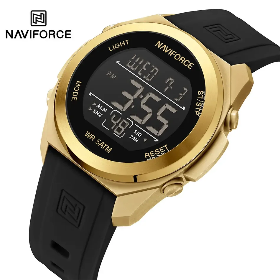 NAVIFORCE Men\'s Sports Watch 50M Waterproof Military Display Clock Man Watches Modern Digital Luxury Fashion Clock Reloj Hombre