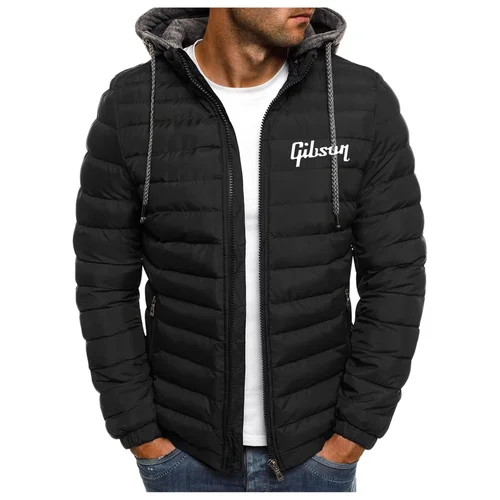 Gibson 남성용 캐주얼 스포츠 재킷, 스탠드 칼라, 따뜻한 코트, 야외 캠핑 재킷, 트렌드 코튼 패딩 코트, 가을 및 겨울 신상  Best5