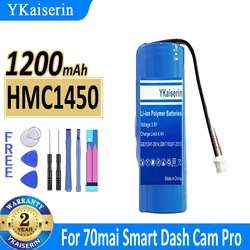 YKaiserin New Battery for 70mai 70 mai Dash Cam A800 Hmc1450 Backup Battery 1200mAh battery