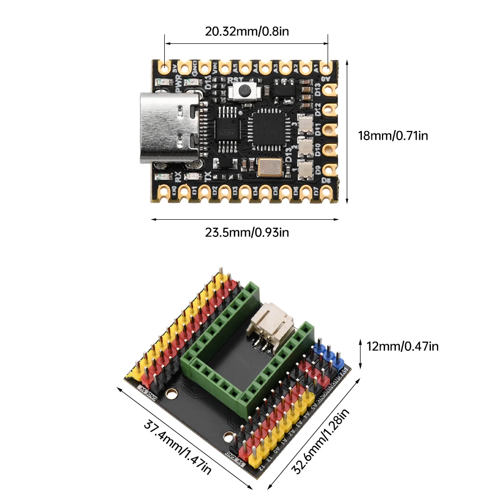 Atmega328P 마이크로 컨트롤러, CH340 MCU 코어 보드 개발 보드 모듈 TYPE-C 인터페이스, Arduino Nano328P V3.0