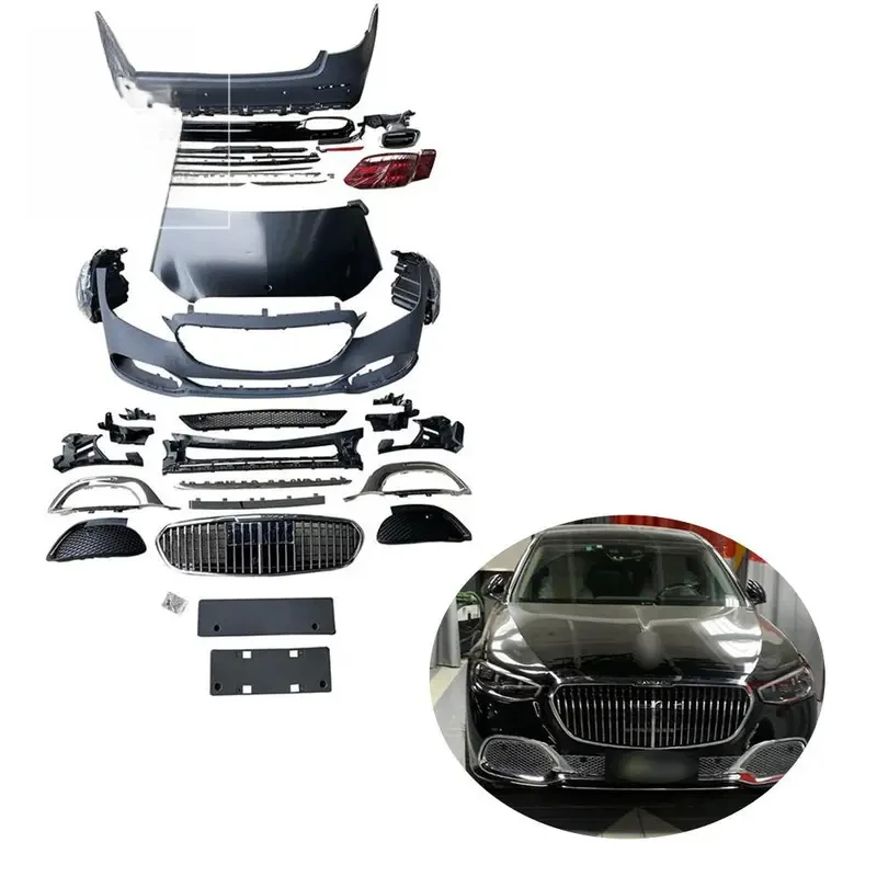 

Cc car Factory Price W212 Front Rear Bumper Kit W212 Upgrade W223 Body Kit with Headlights Grille for - E Class 2019-2023