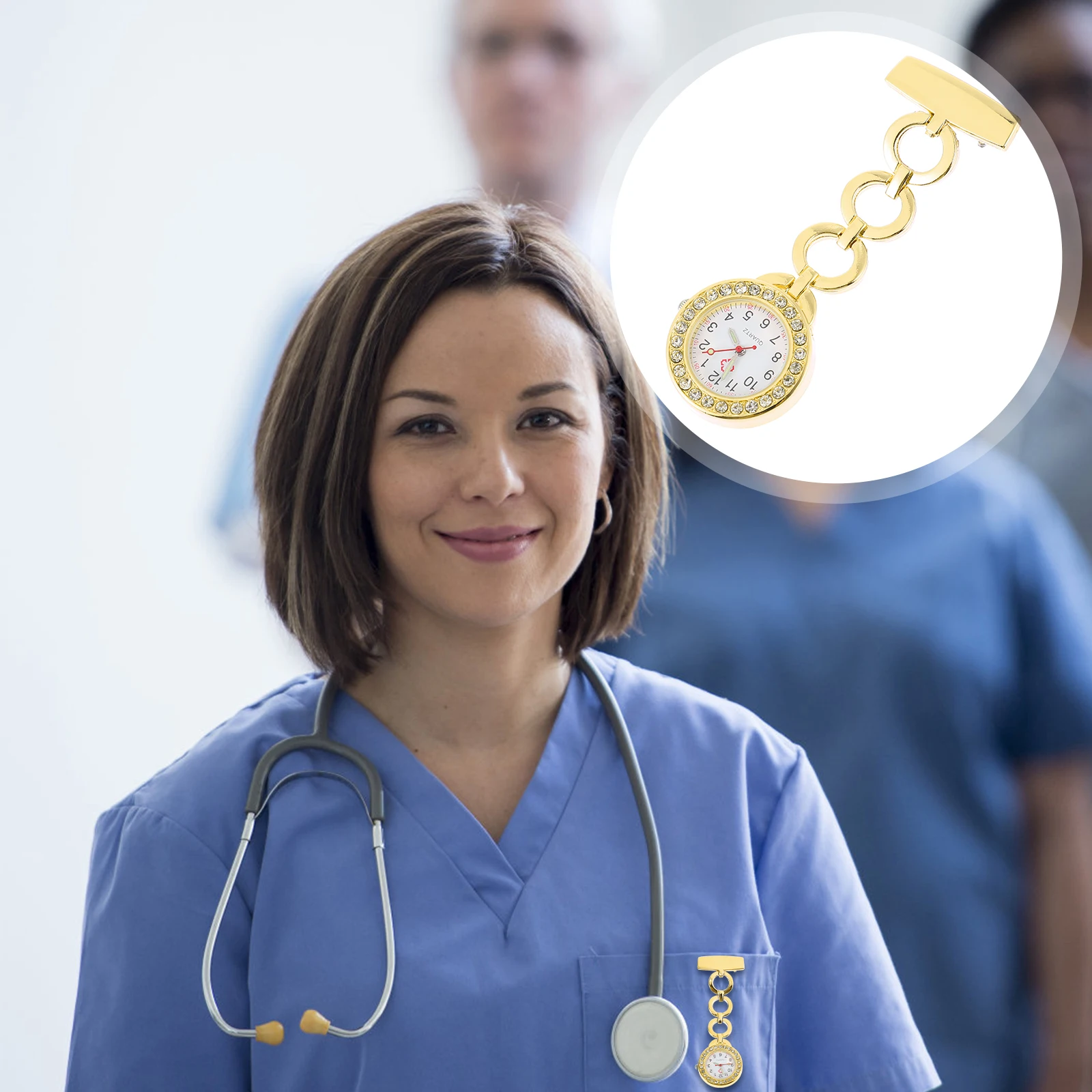 

Nurse Table Portable Pocket Watches Chest Hanging Women Number Girls Fob Student