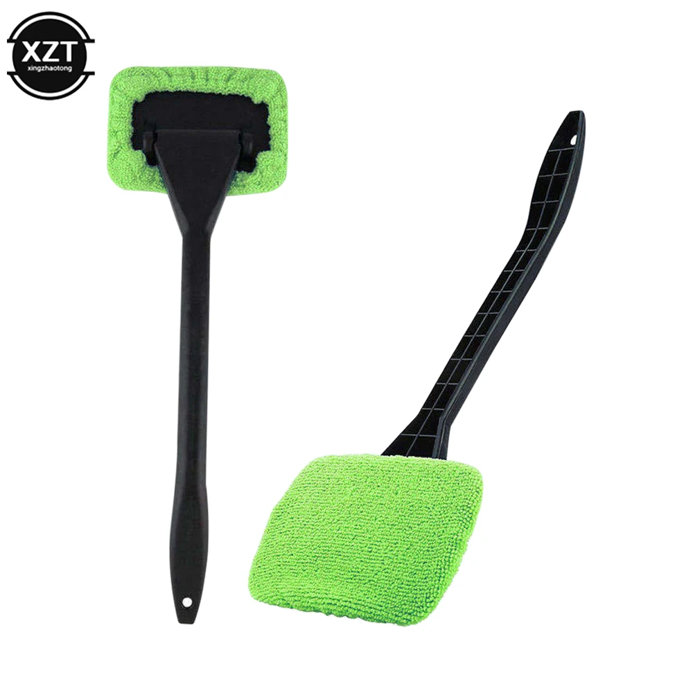 

Car Window Windshield Brush Microfiber Cloth Auto Window Cleaner Long Handle Car Washable Brush Clean Tool