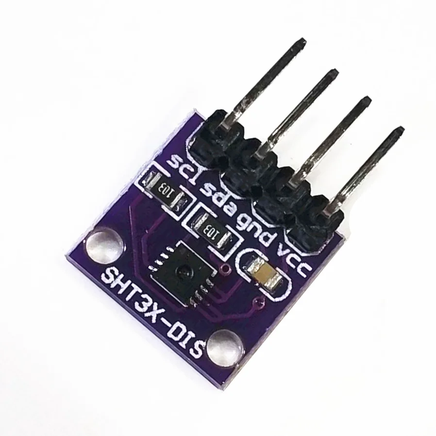 

SHT35 Модуль датчика температуры и влажности I2C Связь Цифровая плата DIS с широким напряжением Фиолетовая плата