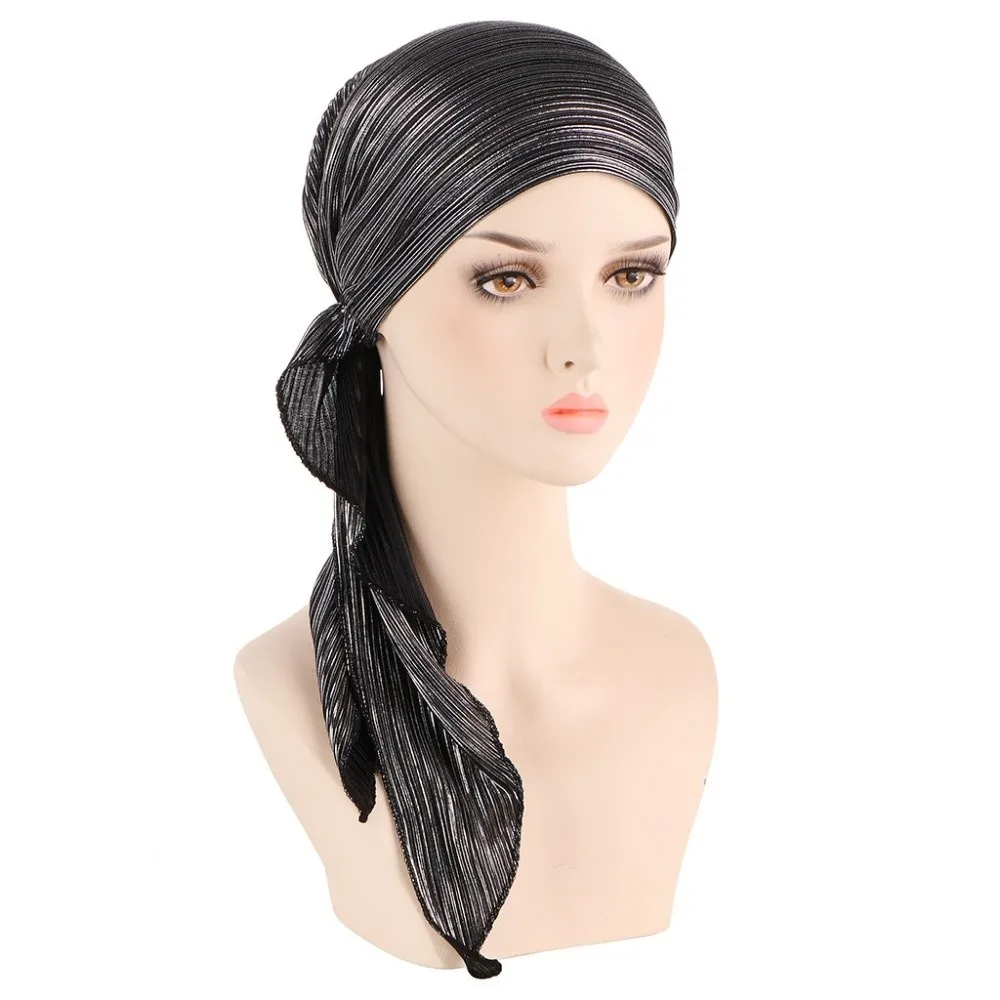 Soft Muslim Headscarf Hat Comfortable Lightweight Women's Beanie Cap Breathable Stretch Fabric Lady's Muslim Hijab Muslim Women