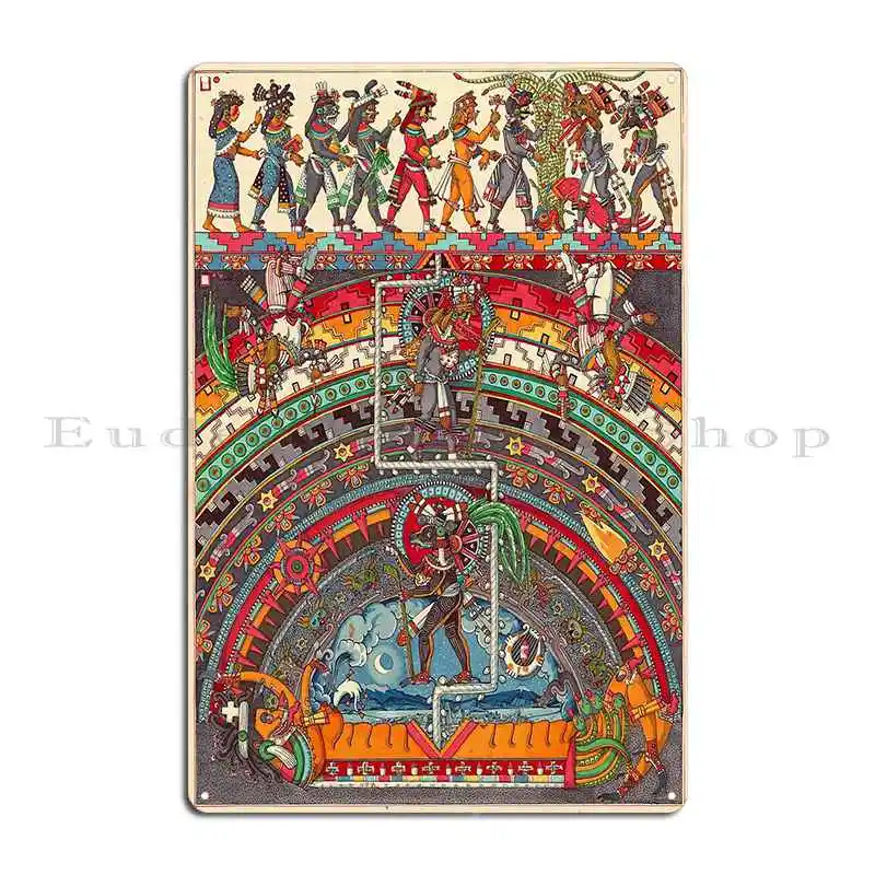 The Descent Of Quetzalcoatl 1 Metal Plaque Poster Painting Create Cinema Wall Plaque Poster Tin Sign Poster