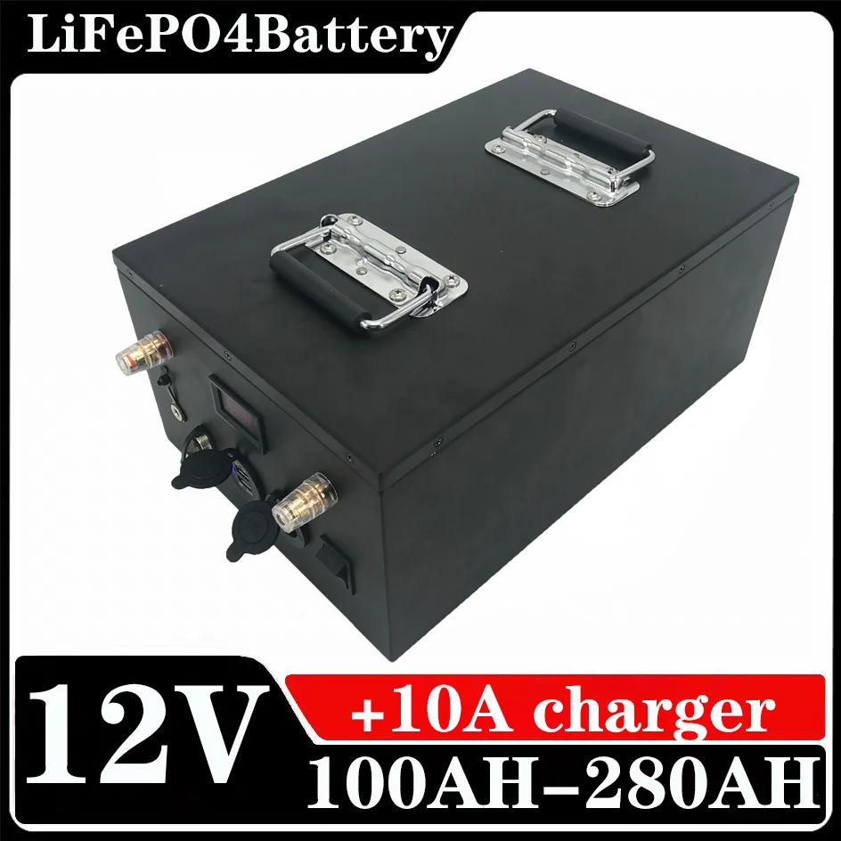 

12V 200Ah 280Ah 400Ah 24V 100Ah 200Ah 48v 50Ah LiFePO4 Lithium Battery with BMS for Home Energy Storage Solar RV Camping