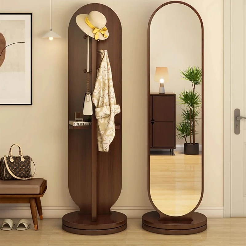 

Full body floor mirror household bedroom coat rack mirror