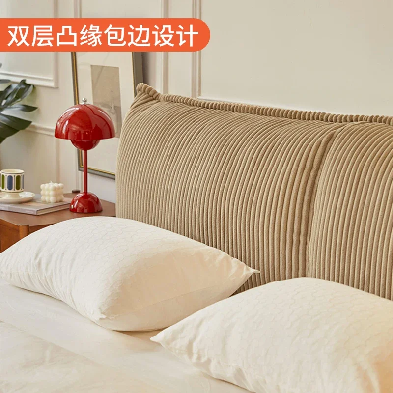 مسند ظهر ناعم بجانب السرير من سروال قصير، وسادة كبيرة لتحويل غرفة النوم، بجانب سرير مزدوج قابل للإزالة والغسل #3