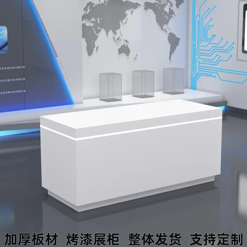 Paint Display Cabinet Company Products Nakajima Booth Science and Technology Museum Digital Display Table Showcase Sample Experi