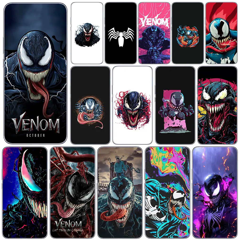 Venom Marvel Cover Phone Case for Motorola Moto G13 G14 G53 G54 G62 G72 G82 G84 Edge 40 neo pro Funda Soft Casing