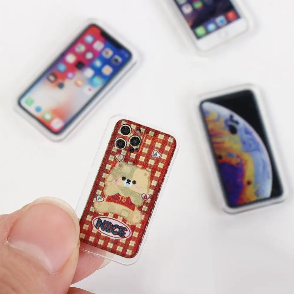 1:12 Miniature Phone Micro Model Decoration Dollhouse Mobile Phone Model Dollhouse Phone Doll House Accessories Decor
