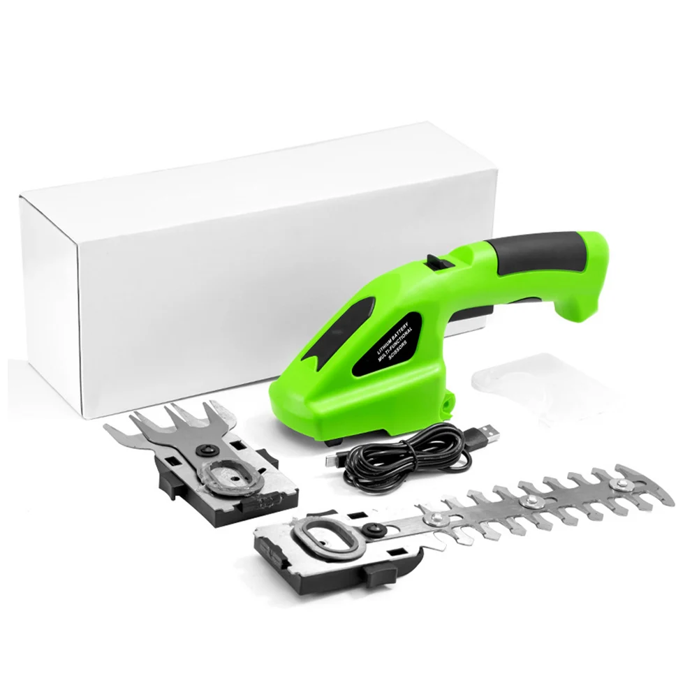 Electric Hedge Trimmer 3.6V Cordless Hedge Cutter Portable Handheld Household Shrub Weeding Pruning Mower Garden Tools