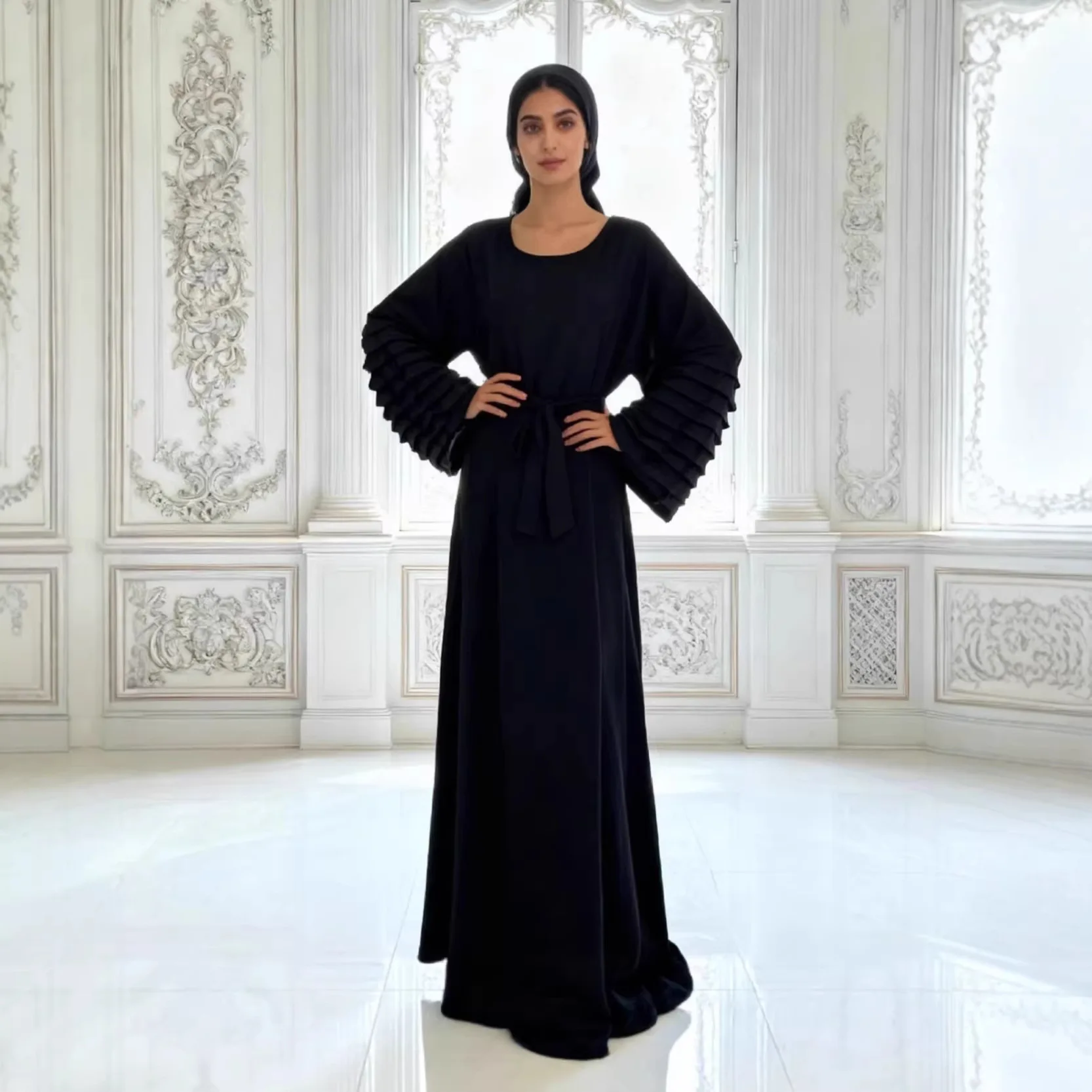 2026 아랍 로브 이드 젤라바 무슬림 여성 긴팔 드레스 두바이 아바야 터키 카프탄 케바야 카프탄 모로칸 여성 잘라비야 신상