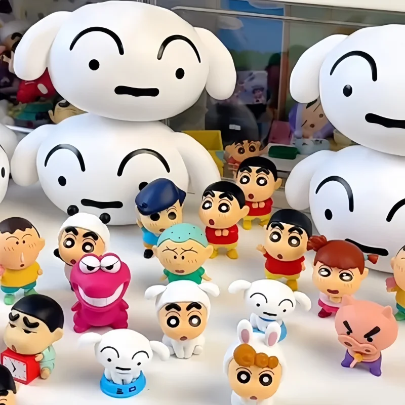 

Аутентичный карандаш Шин-тян, мини-милая фигурка, украшение для рабочего стола, модная игрушка в глухой коробке, Коллекционная мягкая игрушка в подарок