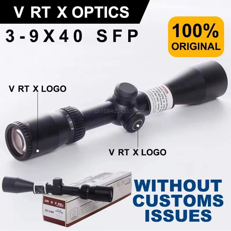 

Original V RT X Optics Cr s f re Ⅱ 3-9×40 Second Focal Plane(SFP) Hunting Riflescope Dead-Hold BDC Reticle 1 inch/25mm Tube
