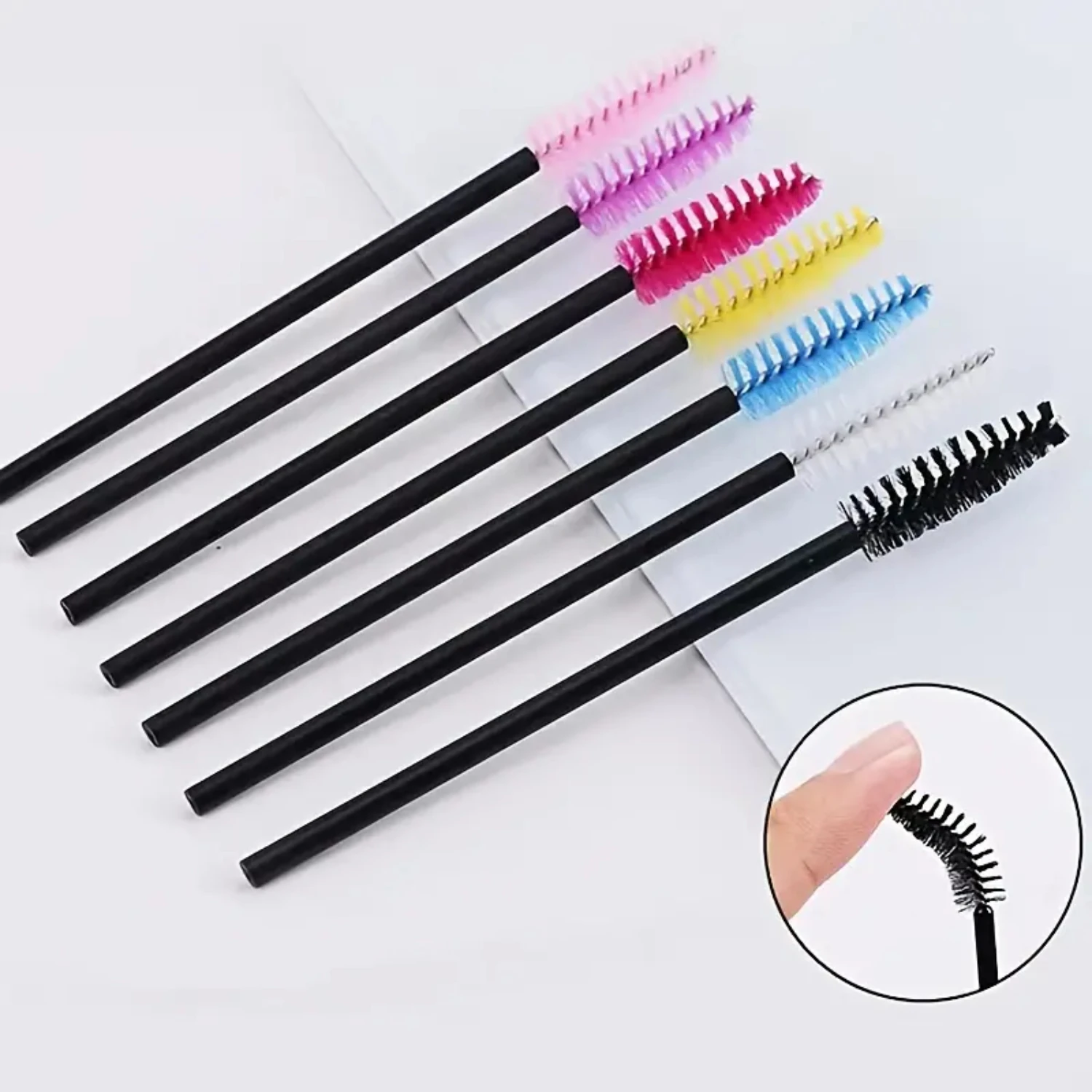 Disposable Silicone Eyelash Mascara Brushes Wands – One-Off Convenient Beauty Tools for Effortless Application of Mascara