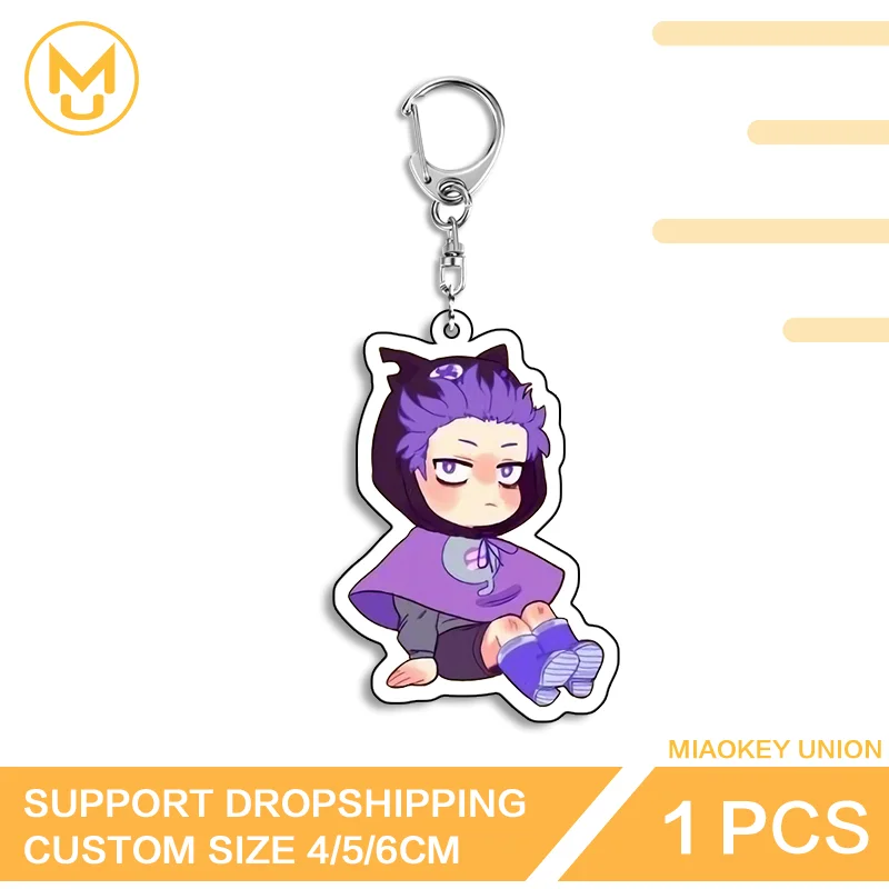 Anime Character Trendy Double Sided Acrylic Keyring Adorable Interesting Versatile Attractive Portable Everyday Key Accessory