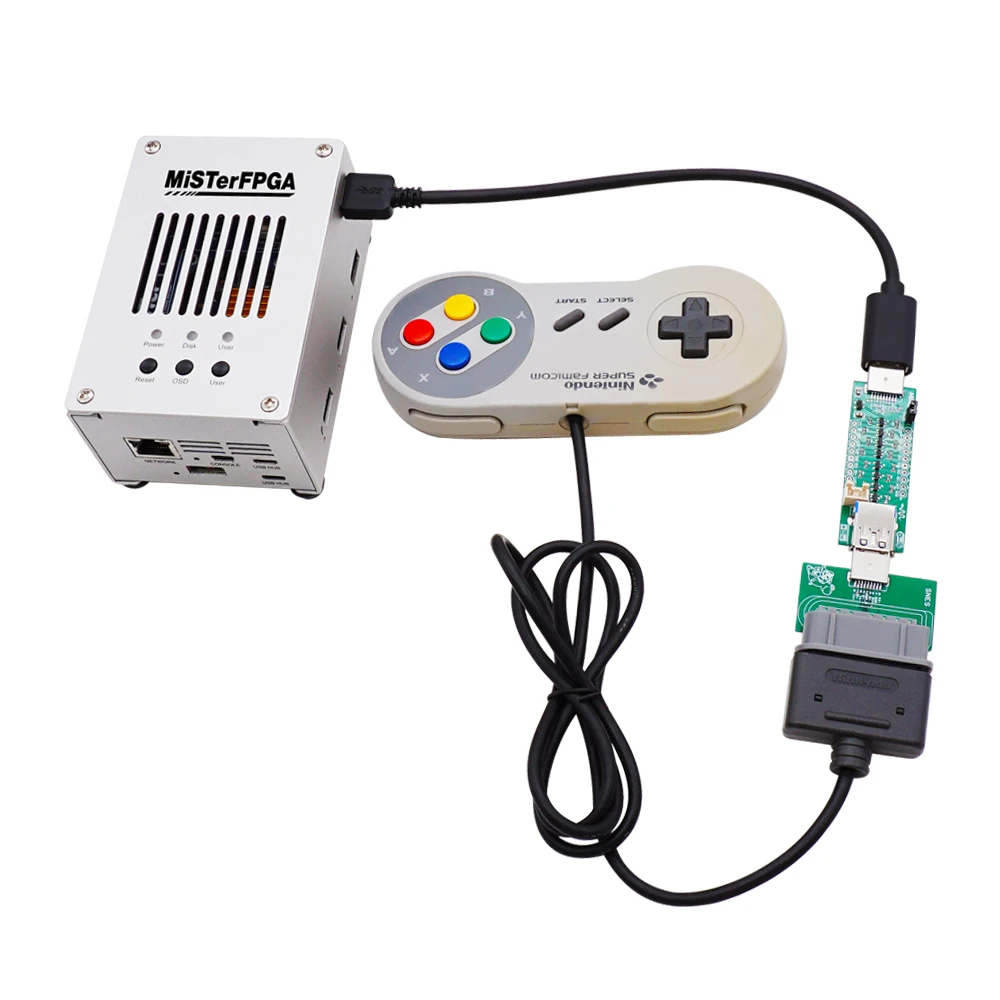Adaptador convertidor de controlador de juego SNAC USB 3,0 para MiSTerFPGA Mister IO Board GENSMS SNES TG16 Conveter de mando
