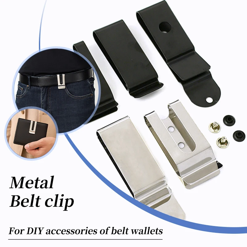 

10/20/50Pcs Metal Belt Clip Buckles Wallet Hook Holster Clips Men Waistband Clasp Key Pocket Loop DIY Craft Hardware Accessories