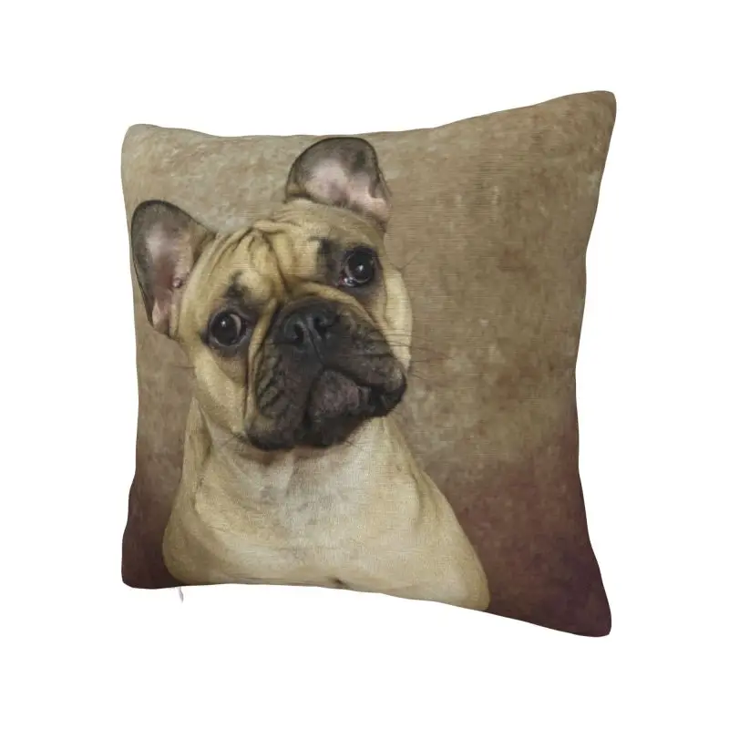 French Bulldog Throw Pillow for Sofa Pet Dog Nordic Cushion Cover Soft Pillowcase