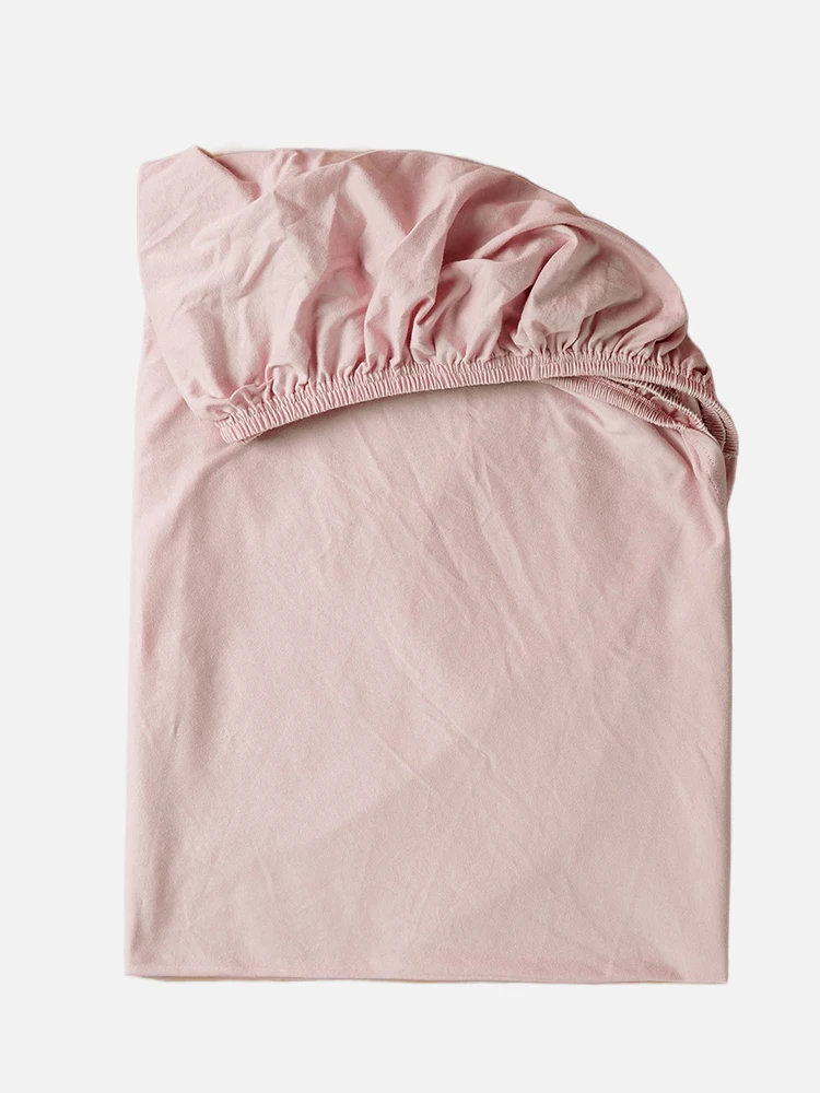 130*70cm Solid Color Baby Fitted Sheets Cotton Crib Mattress Children\'s Bed Cover For Newborn Bassinet Cradle Sheet Beding