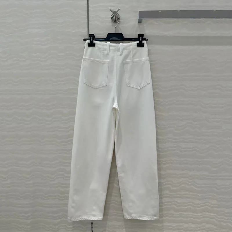 Женские джинсовые брюки, прямые брюки из стираного хлопка, модные повседневные универсальные длинные брюки, осень, новое поступление, 2025, y2k
