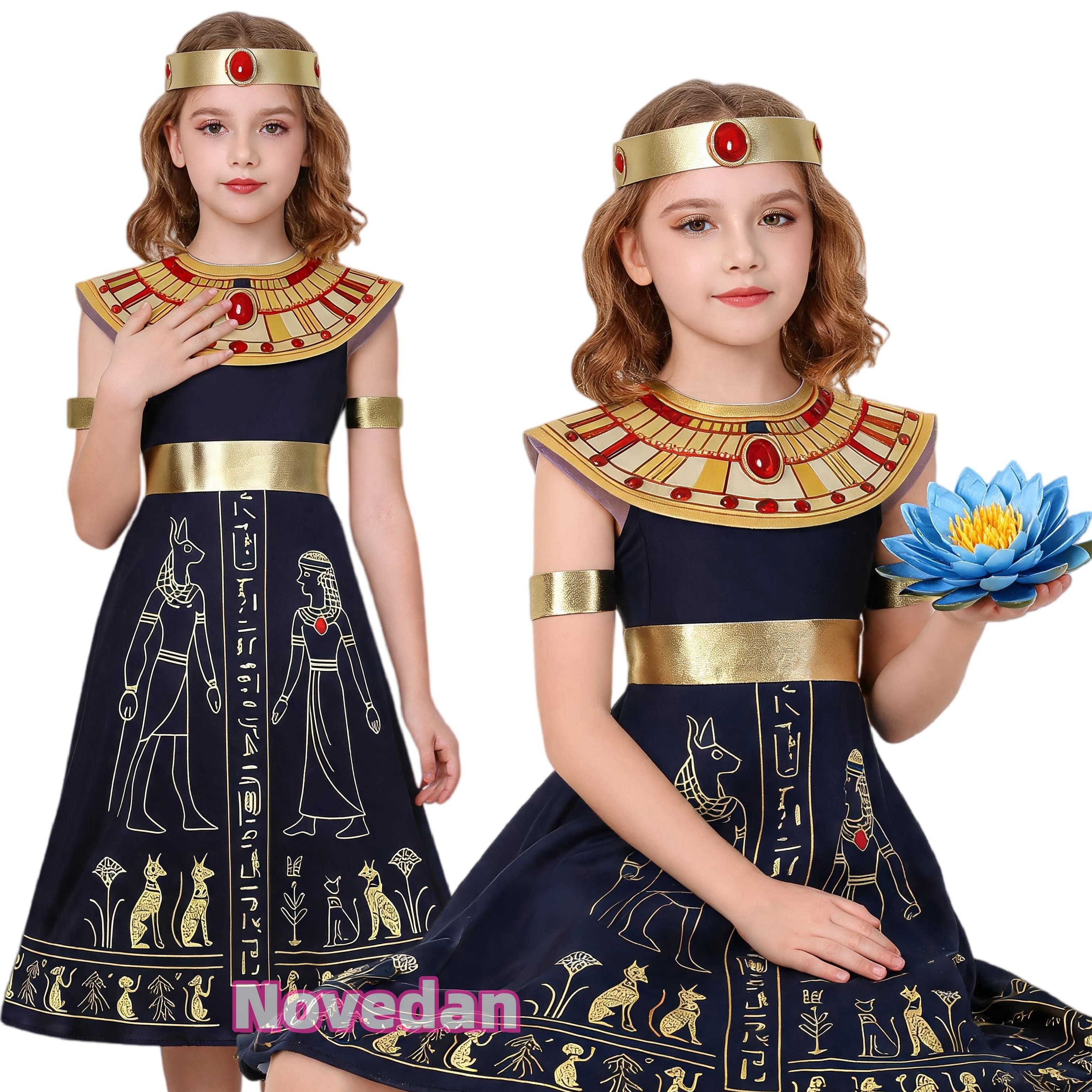 Egypt Cosplay Anime - Fantasia Antiga de Cleópatra para Meninas,