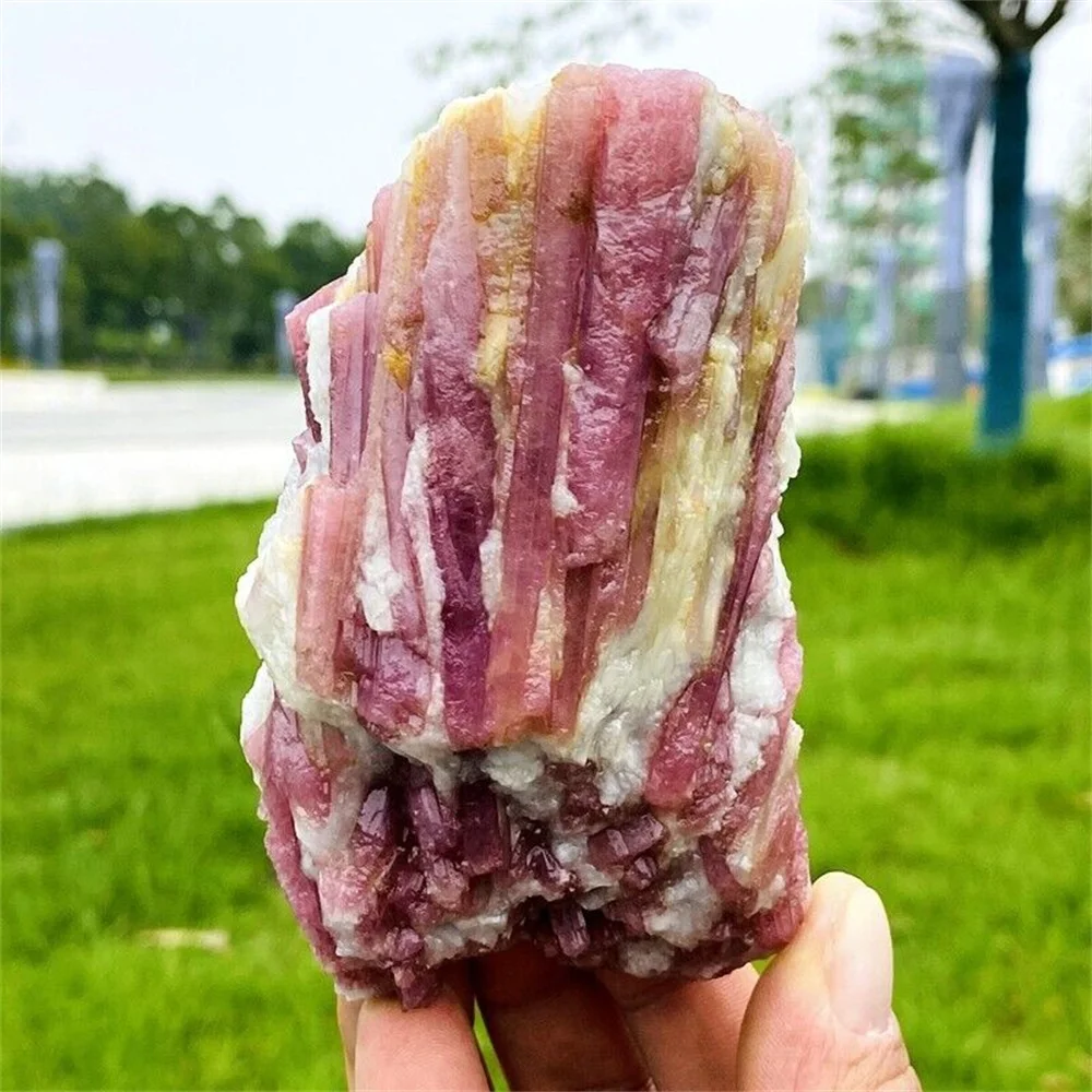 

Natural Formed!Pink Tourmaline Raw Stone, Quartz Crystal Pink Ore, Mineral, Spiritual Energy, Healing Stone
