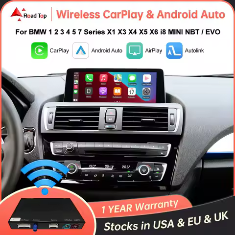 Wireless CarPlay Android Auto for BMW 1 2 3 4 5 6 7 Series X1 X3 X4 X5 X6 F15 F16 F25 F26 F48 F01 F10 F11 F20 F22 F30 F32
